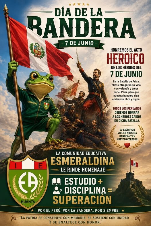 “ESMERALDA DE LOS ANDES” RINDE TRIBUTO AL SÍMBOLO PATRIO QUE UNE A TODOS LOS PERUANOS